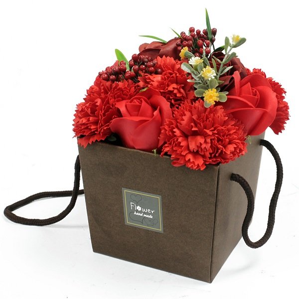 oap Flower Bouquet Red rose and Carnation