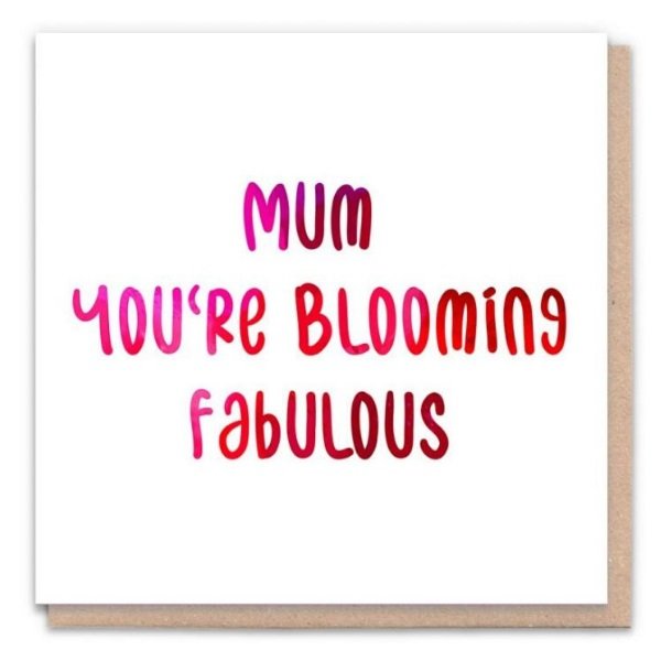 Blooming Mum - Eco-Friendly Birthday Card