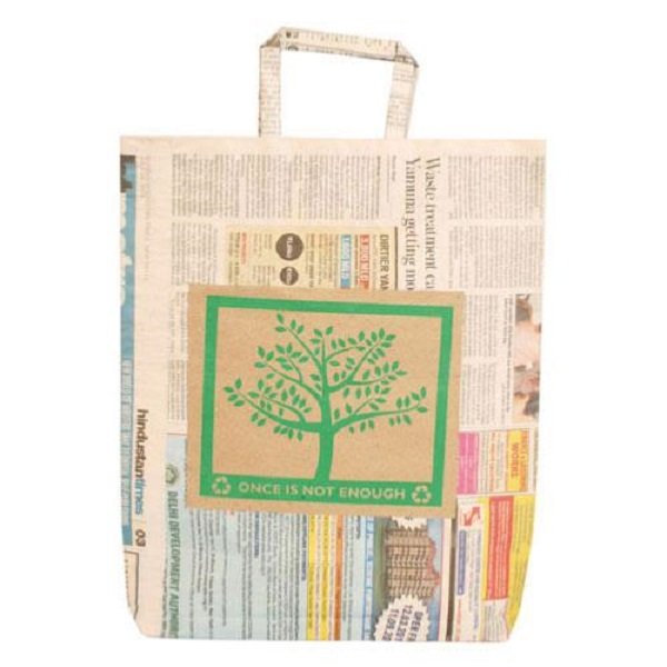 Recycled Newspaper Gift Bag - 25cm x 30cm