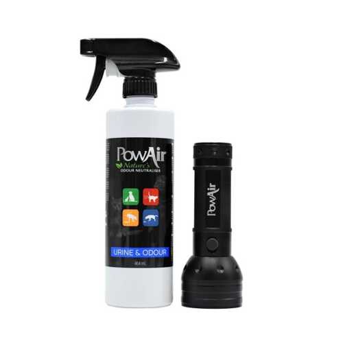 PowAir Pet Pack – Urine Remover Spray & Torch