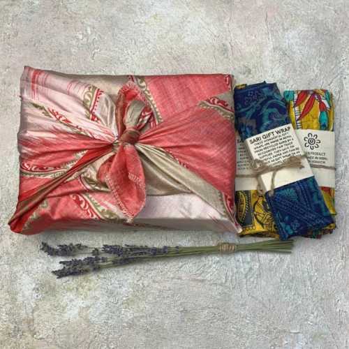 Furoshiki Fabric Gift Wrap Recycled Sari
