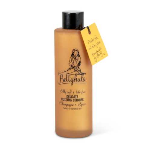 Betty Hula Dusting Powder Glass Bottle – Champagne and Spice
