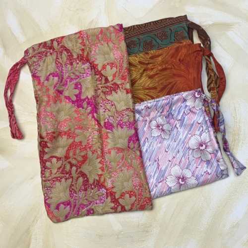 Recycled Sari Pouch assorted