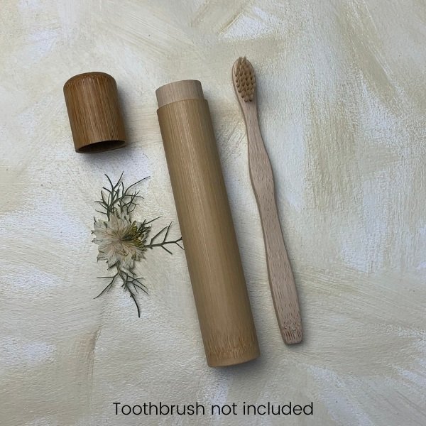 Bamboo Toothbrush Travel Case - Childrens toothbrush