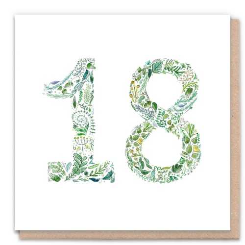 Green 18 Eco-Friendly Birthday Card
