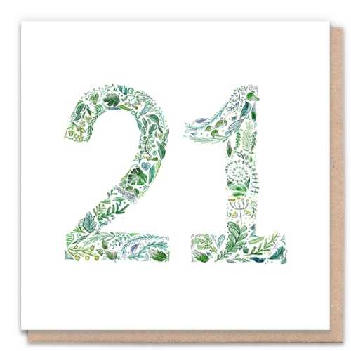 Green 21 Eco-Friendly Birthday Card