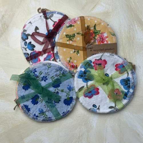 Reusable Makeup Remover Pads Recycled Cotton x 4 pack