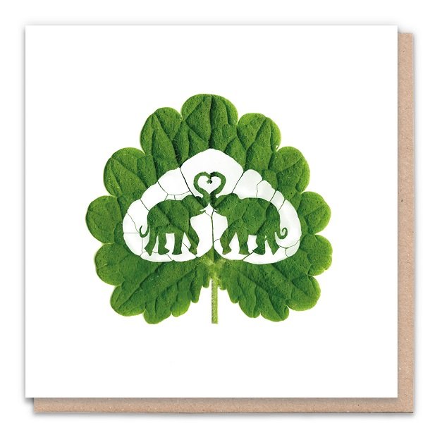 Elephant Love - Eco-Friendly Greeting Card