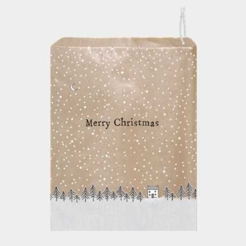 East of India Kraft Gift Bag – Merry Christmas