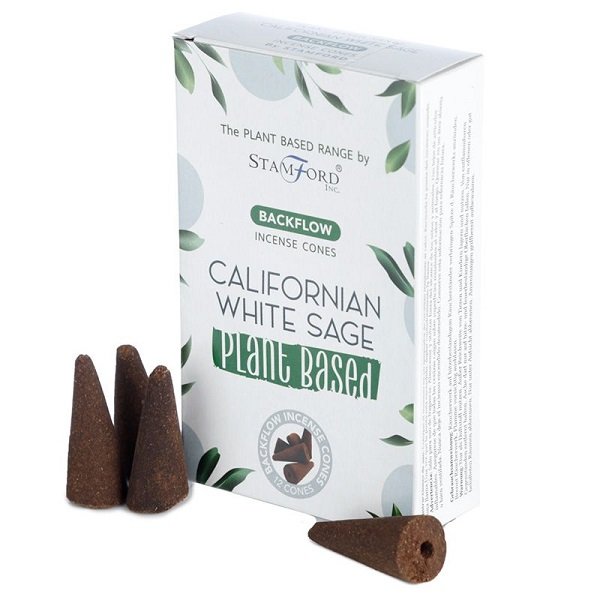 Back Flow Incense Cone Plant Based Californian White Sage