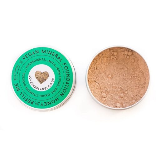 Love The Planet Vegan Mineral Foundation Tin – Honey