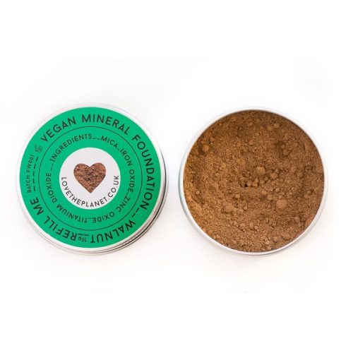 Love The Planet Vegan Mineral Foundation Tin – Walnut