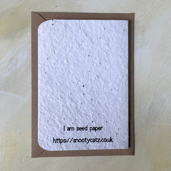 I am seed paper eco card