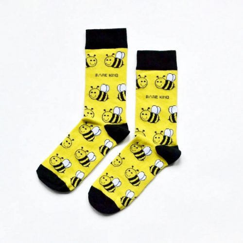 Bare Kind Save the Bees Bamboo Socks – Adult 4-7