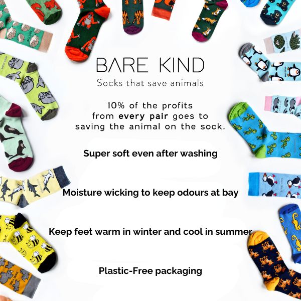 Bare Kind socks that save lives