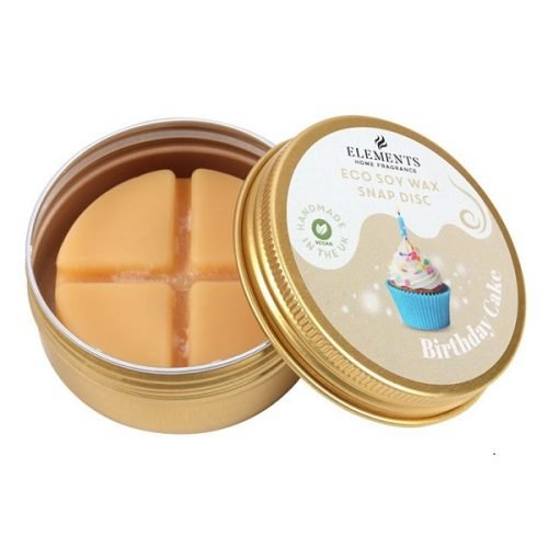 Eco Soy Wax Melts Snap Disc – Birthday Cake