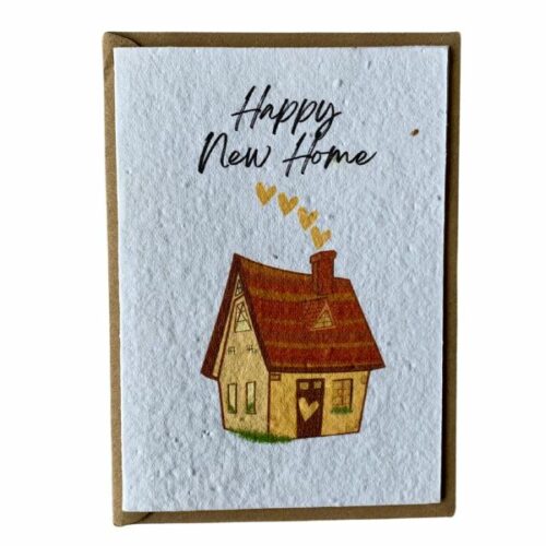 Happy New Home Seed Paper Card