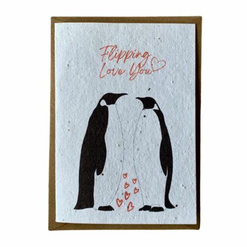 Flipping Love You Seed Paper Greeting Card
