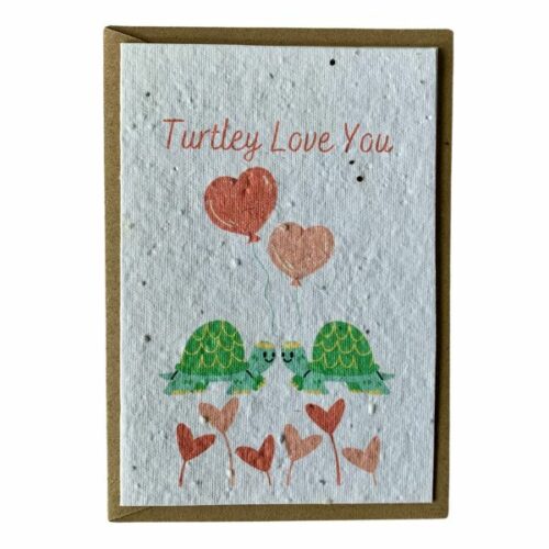 Turtley Love You Seed Paper Card
