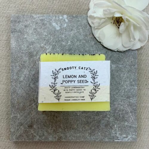 Lemon and Poppy Seed Handcrafted Soap Bar