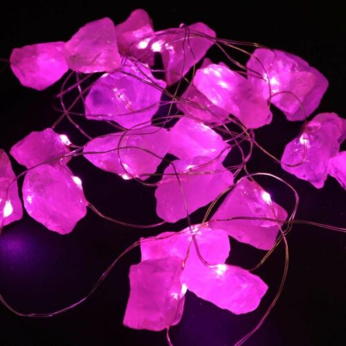 Rose Quartz Gemstone Lights