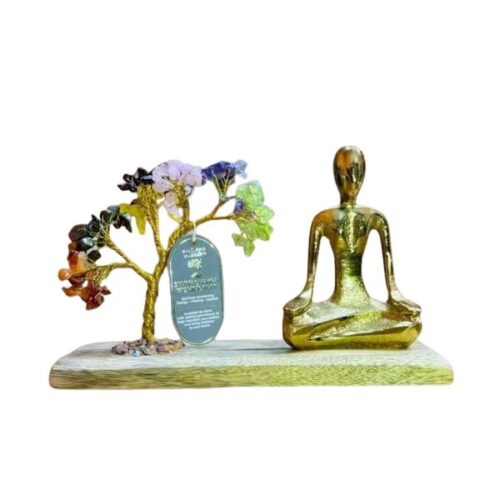 Gemstone Yoga Garden Mudra Pose – Seven Chakra Tilted Tree