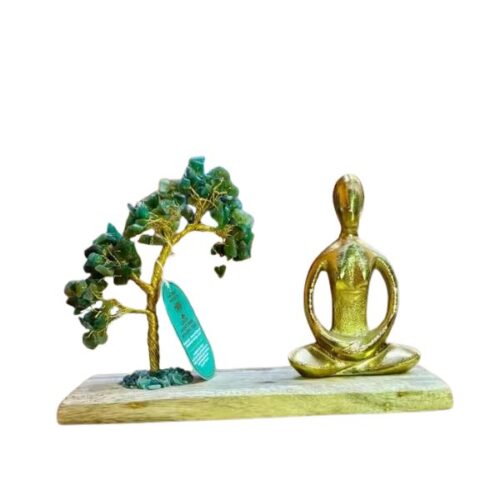 Gemstone Yoga Garden Padmasana Pose – Green Aventurine